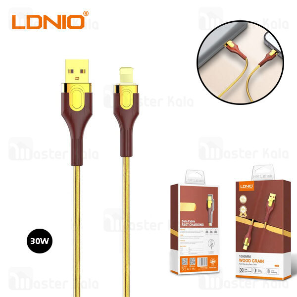 کابل لایتنینگ الدینیو LDNIO LS681 به طول 1 متر توان 30 وات